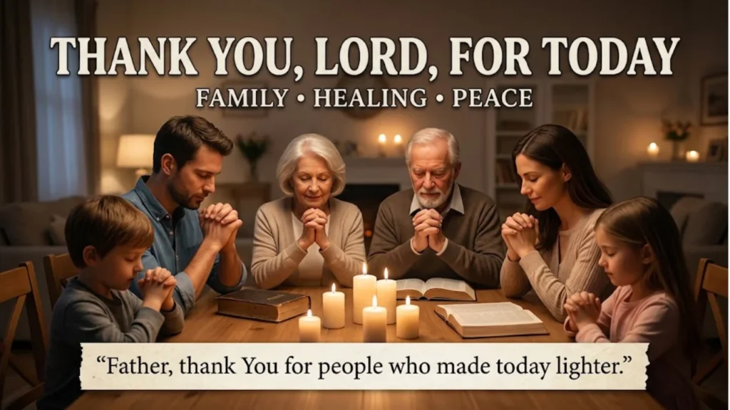 Evening Prayers of Thanks