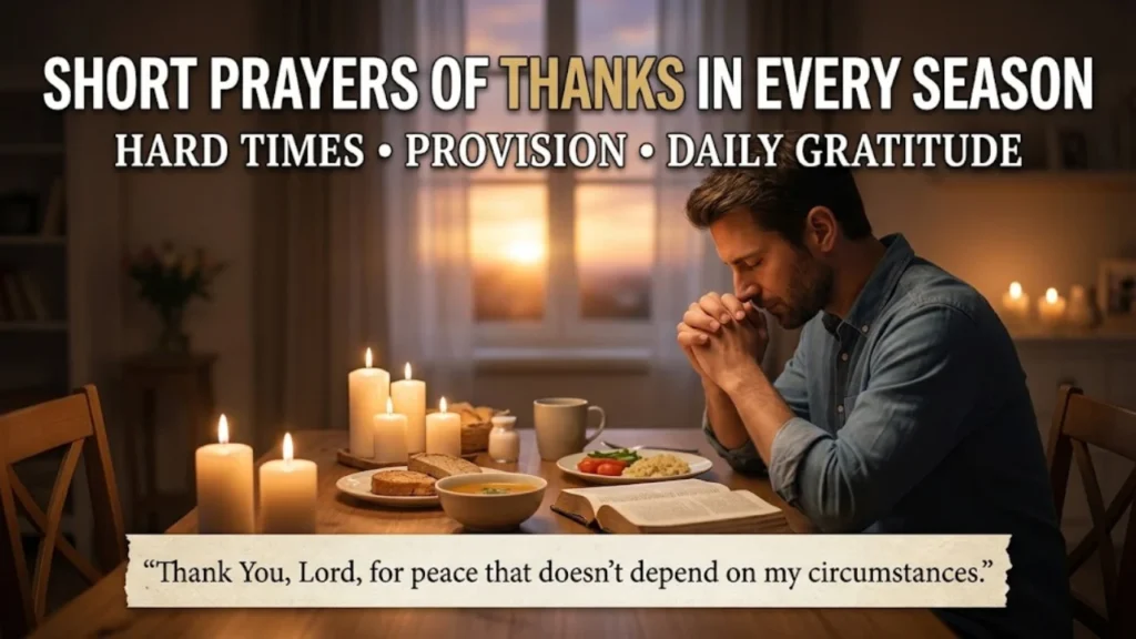 How to Pray a Short Prayer of Thanks