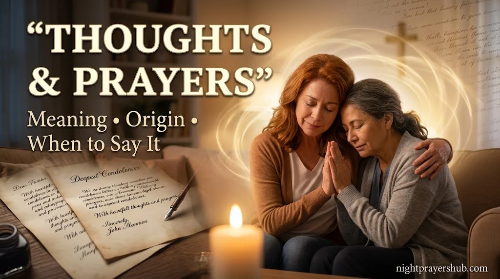 How to Say Thoughts and Prayers