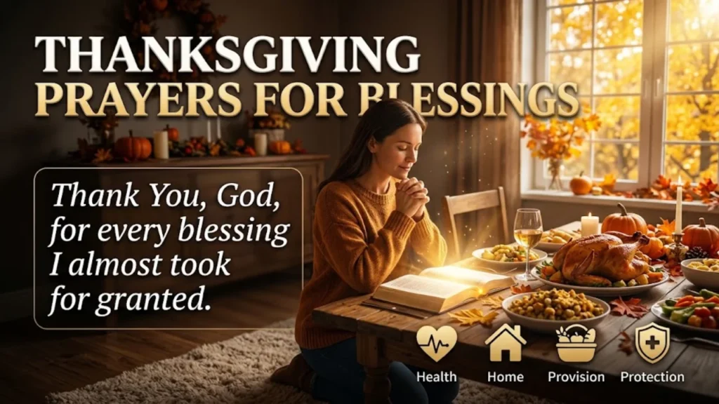 Short Thanksgiving Prayers for Family