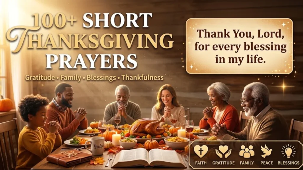 Short Thanksgiving Prayers for Thankfulness