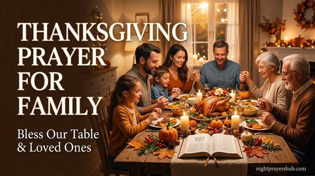 Thanksgiving Day Prayers for Family, Dinner, and Friends