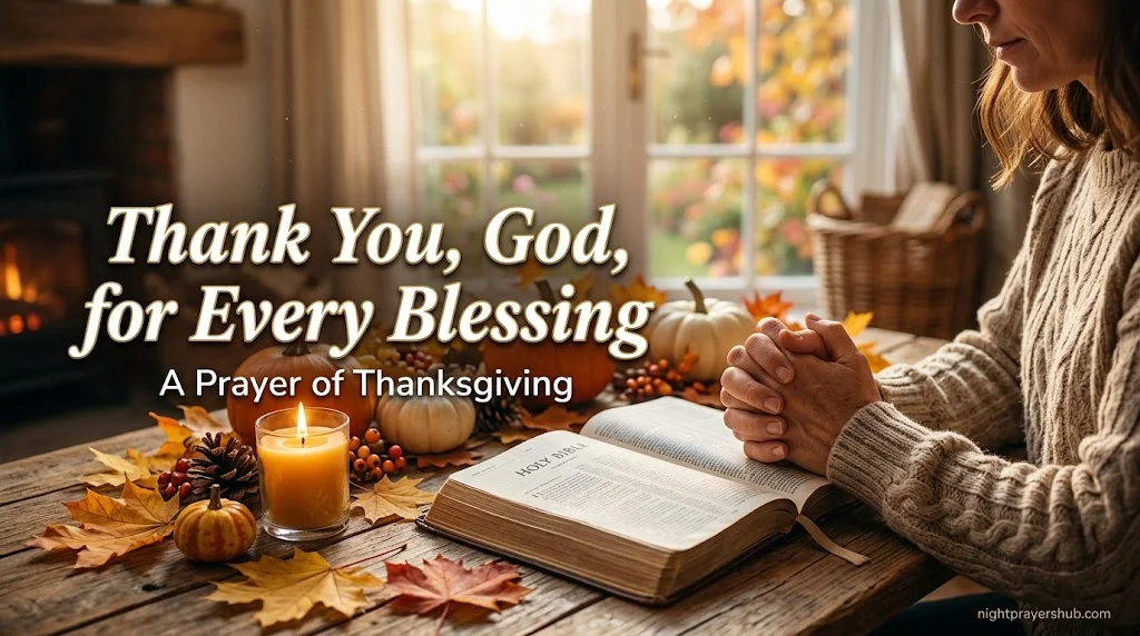 Thanksgiving Prayers to Thank God