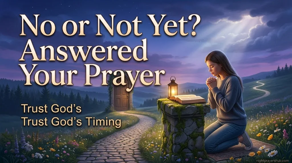 When the Answer Is No or Not Yet Answered Prayers That Look Different