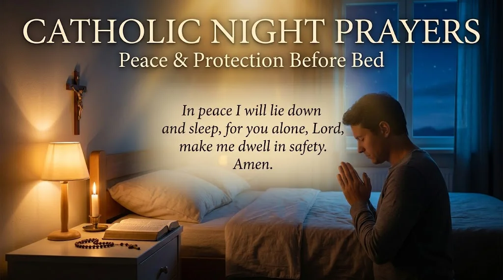 Catholic Night Prayers Powerful Prayers Before Bed for Peace & Protection
