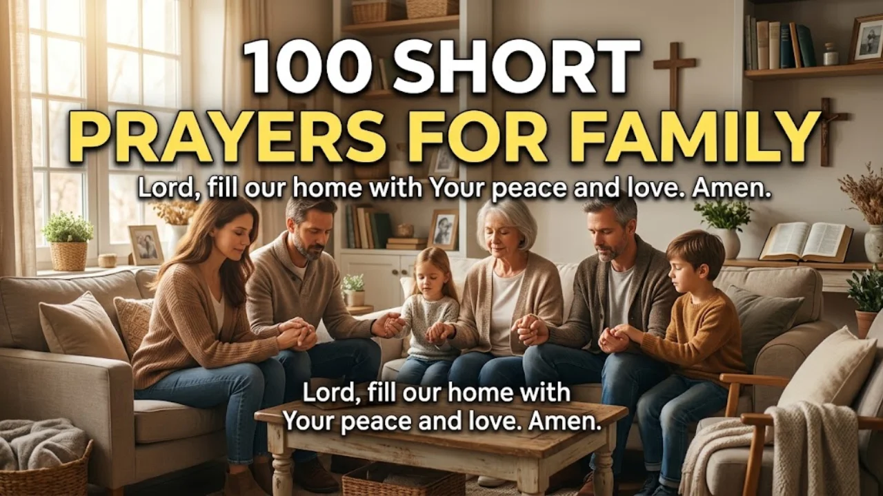 100 Short Prayers for Family Powerful Prayers for Love, Protection, Health & Blessings