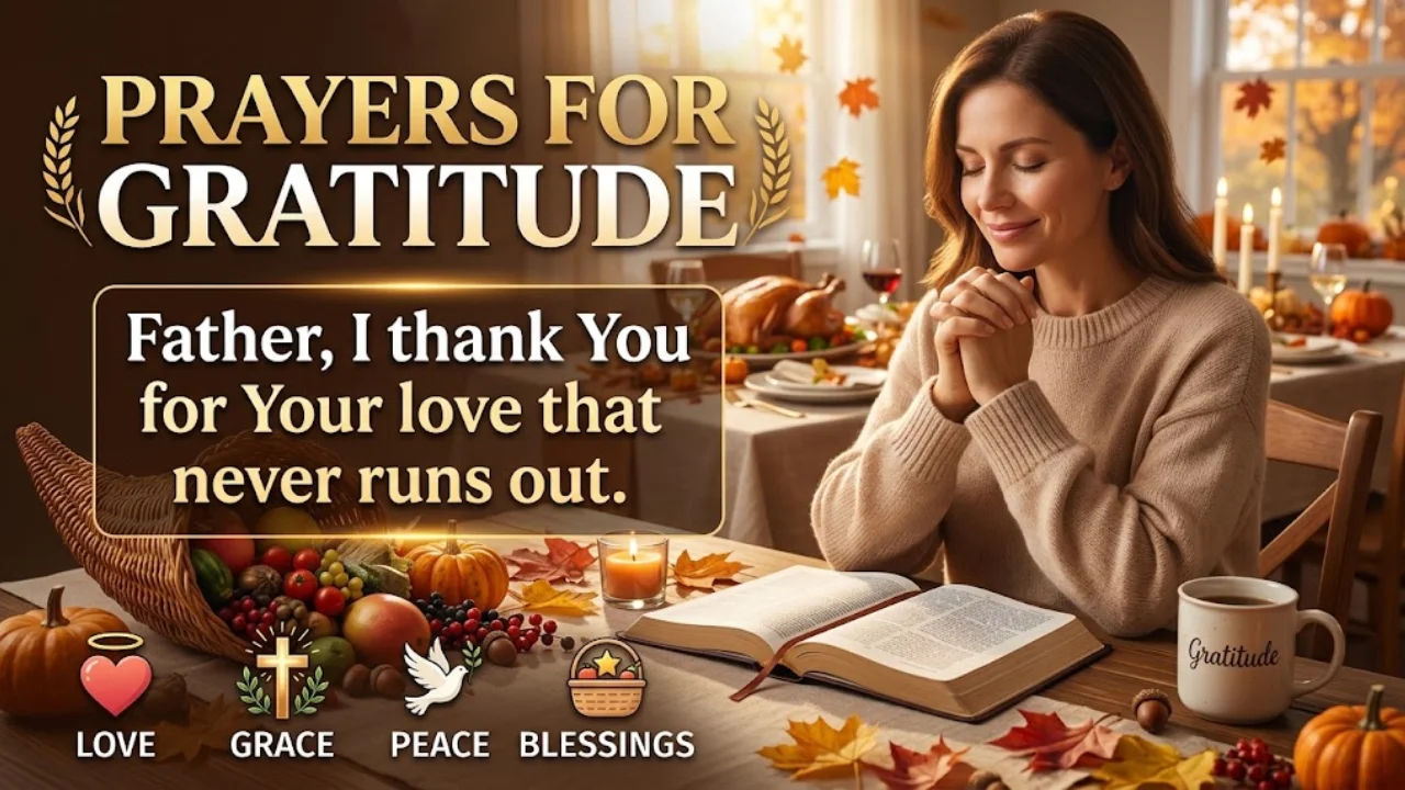 100+ Short Thanksgiving Prayers for Gratitude, Family, Blessings & Thankfulness