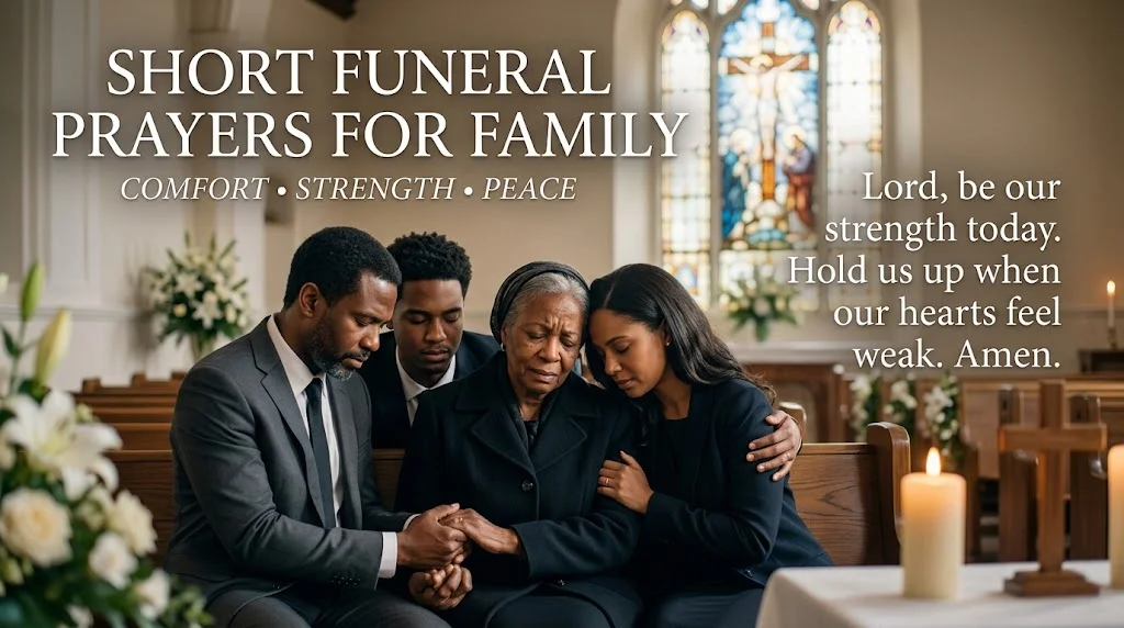 30 Short Funeral Prayers for Family to Offer Comfort & Peace